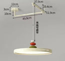 Axyaa Cream Style Swing Arm Pendant Light for Dining Room