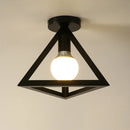 Axyaa Vintage Metal Cage Ceiling Lamp for Bedroom Living Room