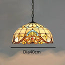 Axyaa Vintage Tiffany Glass Chandelier Restaurant Lantern