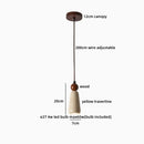 Axyaa White Glass Ball LED Pendant Lights Wabi Sabi Hanging Lamp for Home Decor