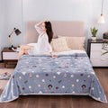 Axyaa Rosebud Floral Throw Blanket for Girls Women, Cozy Soft Flower Print Couch Decor