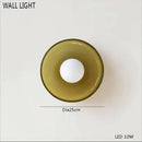 Axyaa Glass Amber Green LED Table Lamp for Luxurious Living Spaces