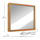 Axyaa 3D Star Tunnel Mirror Neon Light with Wooden Frame and USB Power