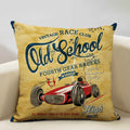 Axyaa Classic Cars Print Cushion Cover 45X45CM Pillowcase Linen Throw Pillow