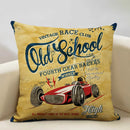Axyaa Classic Cars Print Cushion Cover 45X45CM Pillowcase Linen Throw Pillow