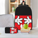 Axyaa Mickey Mouse Kids Backpack Lunch Box Pencil Boxes Set for Preschool School Bag