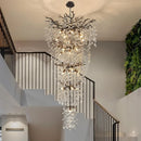 Axyaa Light Luxury Crystal Chandelier LED - French Decorative Lighting Fixtures