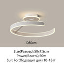 Axyaa Modern LED Ceiling Light - White Black for Home Lighting & Decoration