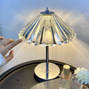 Axyaa Retro Crystal Desk Lamp: High-End Bedroom Ornament & Night Light
