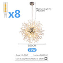 Axyaa Modern Dandelion LED Chandelier for Home Decoration