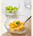 Axyaa Glass Fruit Salad Bowl High Tea Table Snack Plate
