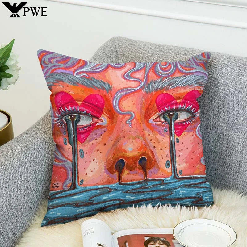 Axyaa Anime Decorative Pillow Covers for Home Decor - Cushion Cover Collection