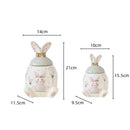 Axya Bunny Ceramic Storage Jar Large-Capacity Tea & Food Container Kitchen Organizer