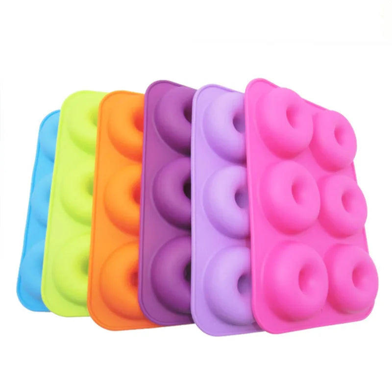 Axyaa Silicone Donut Mold: Non-Stick DIY Baking Pastry Tools for Cakes, Cookies & Chocolates