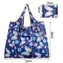 Axyaa Foldable Portable Storage Bag Grocery Tote - Eco-Friendly, Heavy-Duty Handbag
