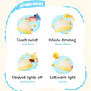 Axyaa Cute Silicone Kids Night Light Portable Baby Feeding Lamp Warm Light