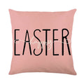 Axyaa Easter Bunny Eggs Pillowcase - 45x45cm Linen Sofa Cushion Cover