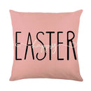 Axyaa Easter Bunny Eggs Pillowcase - 45x45cm Linen Sofa Cushion Cover