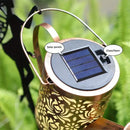 Axyaa Solar Watering Can Fairy Lights - Outdoor Garden Waterfall LED String Lights