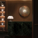 Axyaa Retro Nordic LED Wall Light Art Disc Fixture for Stylish Living Room Décor