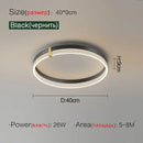 Axyaa Modern Minimalist LED Bedroom Ceiling Lights