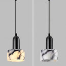 Axyaa Black & White Marble Luxury Pendant Lights for Bedroom Chandeliers