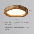 Axyaa Retro Wood Ceiling Light for Bedroom, Living Room, and Study