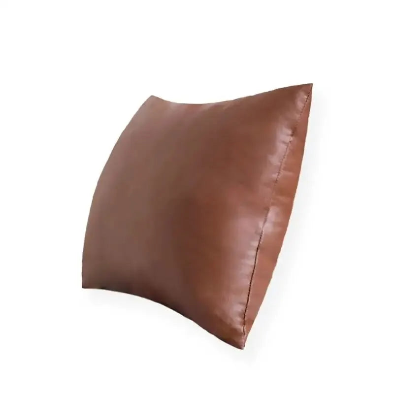 Axyaa Nordic PU Leather Cushion Cover - 18x18inch Decorative Pillowcase