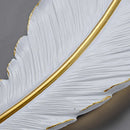 Luxury Feather Lights Resin Sconce Wall Lamp by Axyaa