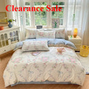 Axyaa Floral Print Cotton Duvet Cover, Luxury Bedding for Bedroom Decor - Zipper Closure