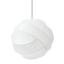 Axyaa Silk Fabric LED Pendant Chandelier, Nordic Modern Design