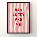 Axyaa Inspirational Quote Pink Red Wall Art Canvas Modern Decor