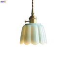 Axyaa Nordic Ceramic Flower LED Pendant Light - Home Decoration Pendant Lamp