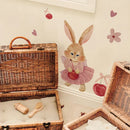 Axyaa Bunny Cherry Decals: Cute Wall Stickers for Kids' Room and Nursery Decor