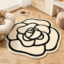 Flower Shape Plush Carpet: Axyaa Thicken Soft Rug for Living Room, Bedroom, Lounge