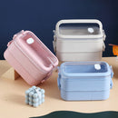 Axyaa Wheat Straw Microwave Lunch Box for Kids - Portable Bento Container