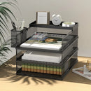 Axyaa Metal Multi-Layer File Rack Storage Box for Office Data Sorting