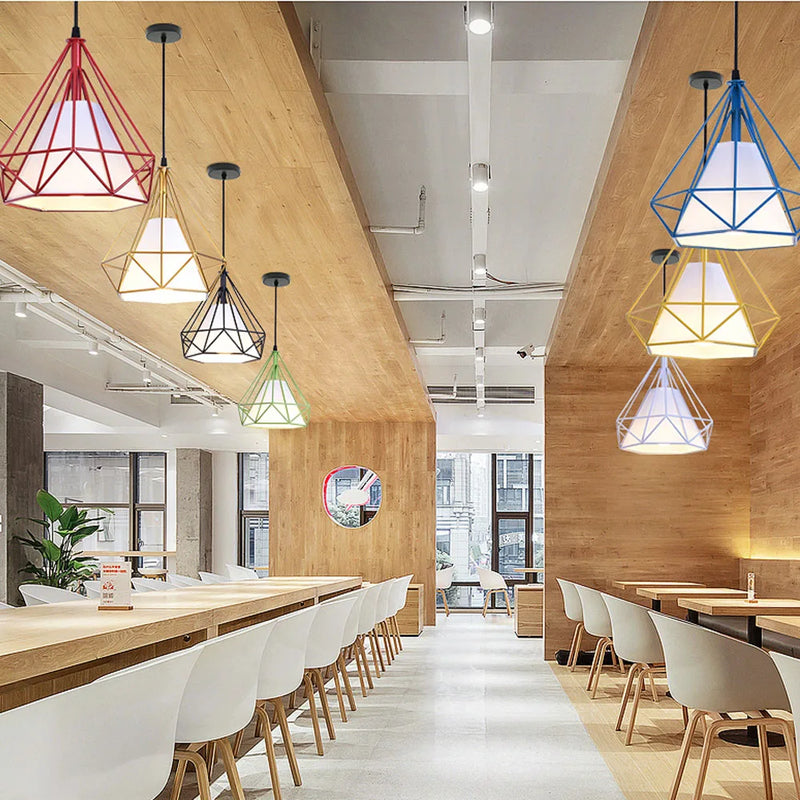 Axyaa Retro Loft Industrial Pendant Light Chandelier for Home Living Room Decor
