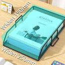 Axyaa Stackable Tray Desk Organizer & Holder for Paper Letter Accessories Black Office Home School