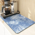 Axyaa Christmas Tree Printed Kitchen Drying Mat