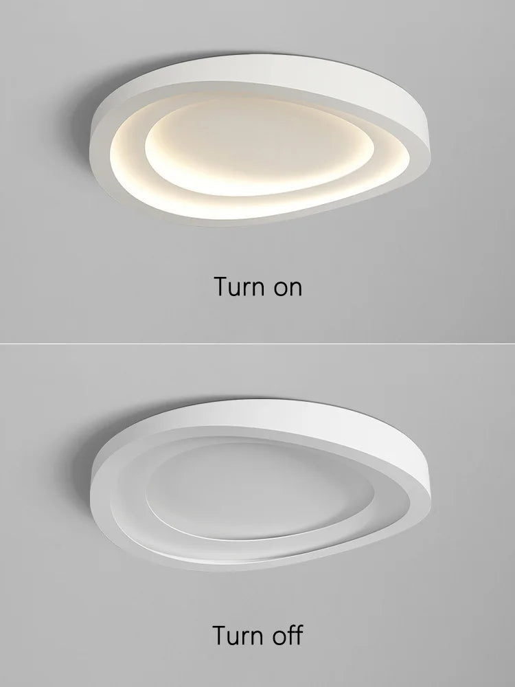 Axyaa Round Master Bedroom LED Ceiling Lamp - Modern Nordic Living Room Lighting