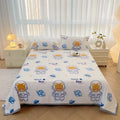 Axyaa Cartoon Panda Flannel Blanket Set with Pillowcases for Sofa Bed Bedspread
