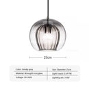 Axyaa Glass Ball Pendant Lamp for Restaurant, Bar, Bedroom - LED Hanging Light