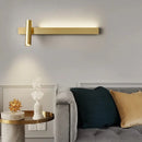 Axyaa Gold Copper LED Wall Light Modern Bedroom Living Room Decor Reading Lamps