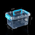 Axyaa Plastic Storage Bins with Lids - Stackable Clear Containers for Craft Organization