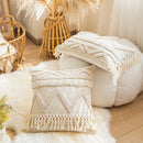 Axyaa Tufted Tassels Cushion Cover for Home Decor in Living Room Bedroom Sofa