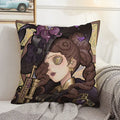 Axyaa Anime Bed Pillow Case 45x45 Decorative Cushion Cover Home Sofa Decor