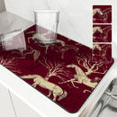 Axyaa Non-Slip Absorbent Drying Mat for Kitchen Tableware and Counter