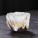 Axyaa Yamagata Ceramic Teacups Set - Handmade Retro Kung Fu Tea Accessories
