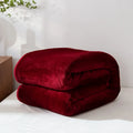 Axyaa Winter Grid Flannel Blanket | Thick Fleece Sofa Cover | Soft & Cozy Bedspread